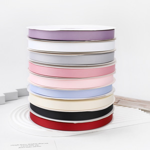 Nine-Colored Ribbon Grosgrain Ribbon 1.5cm Solid Color Woven Polyester Diy Craft Ribbon - Product Image 2