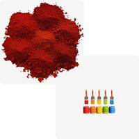 Pigment rouge en oxyde de fer, pour revêtement et peinture, 20g