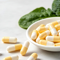 Capsules d'acide alpha-lipoïque en vrac disponibles. Convient aux commandes de marques privées et aux commandes de formules personnalisées.