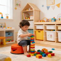 Tabouret rond empilable peu encombrant, empilage haute densité, idéal pour les cafétérias, les écoles et les salles d'événements