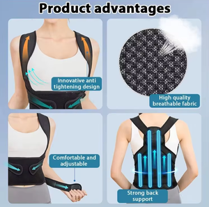 Corrector de Postura Ortopédico para Espalda y Hombros, Faja de Soporte Dorsal con Tirantes y Cinturón - Product Image 5