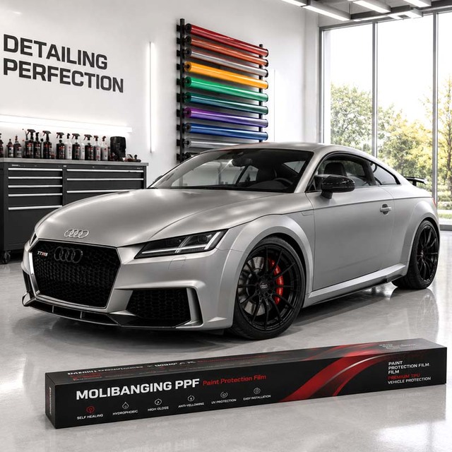 Stealth Matte PPF 8.5Mil Anti-Yellowing Excellent Stretchability 10Y Weather Resistant Paint Protection Film