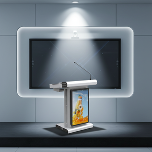 <span class=keywords><strong>Pupitre</strong></span> numérique intelligent pour salle de classe avec écran frontal de 32 pouces, podium de présentation moderne, <span class=keywords><strong>pupitre</strong></span> électronique intelligent - Product Image 1