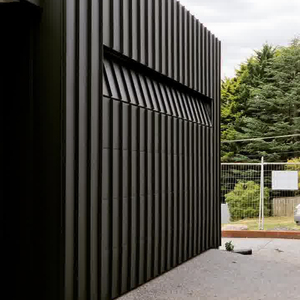 Mỹ Sang Trọng 16x7 Slat Kết Hợp Cửa Nhà Để Xe Hiện Đại Điện Được Xây Dựng Trong Gỗ Xuất Hiện Kết Cấu Windproof Biệt Thự Sợi Thủy Tinh - Product Image 6