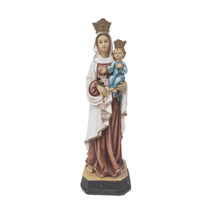 Style européen personnalisé <span class=keywords><strong>ange</strong></span> en résine ornement vierge marie bébé étreinte souvenir religieux - Product Image 1