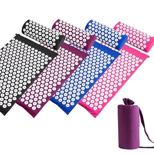 Akupressur matı ve yastık takımı ile çanta doğal gevşeme stres giderici masaj matı için boyun ve sırt ağrısı rahatlama - Product Image 6