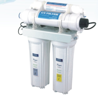 4 Stages Water Filter UV Lamp with 6 W Electric Ce White Household Field Maintenance and Repair Service Purify Water 8000 Hours