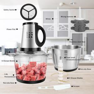 Multi-functional Household Small Electric Meat <b>Grinder</b> Stainless Steel Housing 2.1-3L Capacity 400W Power Energy Efficient Class - Product Image 3