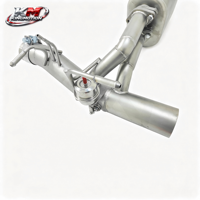 Système d'échappement Catback haute performance KM en acier inoxydable 304 pour Ferrari F8 Tributo Spider 3.9T V8 avec soupape à commande à distance et surface sablée