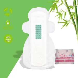 New Design Bamboo Corn fiber Sanitary Napkin For Women Menstrual Period Soft High Absorbency