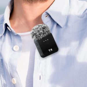 Micrófono 3 en 1 para Teléfono, Micrófono Lavalier Inalámbrico para Cámaras, Mini Micrófono para Blogging con Reducción de Ruido por IA - Product Image 2