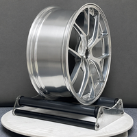 Jantes en alliage forgé sur mesure, 1 pièce, argent poli, concaves profondes, 5 branches, 19, 20, 21, 22 pouces, 5x130, 5x112 pour Porsche 911 718