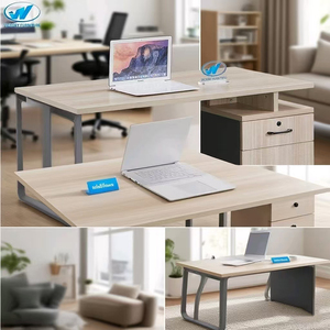 Giá rẻ đơn giản cố định tủ với ổ khóa một ngăn kéo một giấu cửa văn phòng nhỏ bàn cho nhà văn phòng - Product Image 3