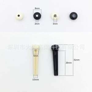 Ensemble de retenues de cordes pour guitare folk, en stock usine, avec retenues de cordes <span class=keywords><strong>à</strong></span> cône, retenues de cordes <span class=keywords><strong>à</strong></span> colonne, retenues de <span class=keywords><strong>queue</strong></span> de cordes pour <span class=keywords><strong>piano</strong></span>, et kit d'extraction de retenues blanches et noires - Product Image 4