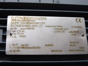 New Original SEURODRIVE SAF47 DRN80M4/TF SAF47DRN80M4/BE1/TF Reducer <b>Gear</b> <b>Motor</b> Brand EURODRIVE in Stock - Product Image 1