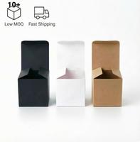Boîte en papier pliante carrée blanche avec logo personnalisé, vente en gros, emballage cosmétique écologique personnalisé, boîte cadeau pour marque