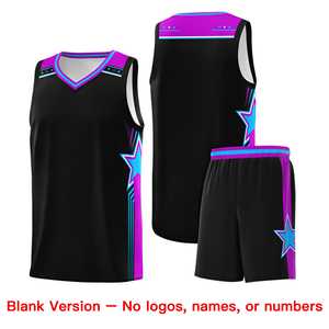 Maillots de basket-ball personnalisés pour hommes, noir et blanc, double face - Product Image 4