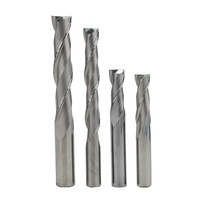 Fraise en spirale à 2 dents en carbure monobloc à coupe ascendante pour le fraisage CNC du bois, le rainurage et le dégrossissage, vente en gros