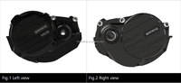 Para MM G5700.1000/1500.C Motor Central 48V 1500W 250N.m Kits de Motor para Bicicleta Eléctrica, Diseño sin Escobillas, Impermeable IP X6, Torque de Transmisión por Engranajes