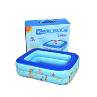 Piscine gonflable pour enfants à motif marin, en PVC épais, pour l'extérieur, la cour, la famille, l'été, jeu aquatique gonflable, fosse à balles