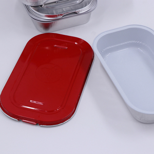 Récipients alimentaires jetables <span class=keywords><strong>en</strong></span> aluminium pour la cuisson <span class=keywords><strong>au</strong></span> <span class=keywords><strong>four</strong></span> à plateau de repas <span class=keywords><strong>en</strong></span> aluminium pour la compagnie aérienne Casserole <span class=keywords><strong>en</strong></span> aluminium avec couvercle - Product Image 5