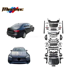 W212 upgrade ke W213 Lci E63 AMG body kit, untuk Mercedes W212 2009 + ke 2023 bumper mobil kit