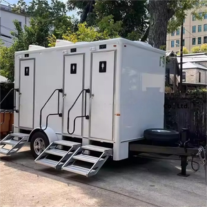 Toilette mobile en plastique moderne de haute qualité pour le camping en plein air, le parc, le chantier de construction, facile à déplacer, propre et durable - Product Image 3