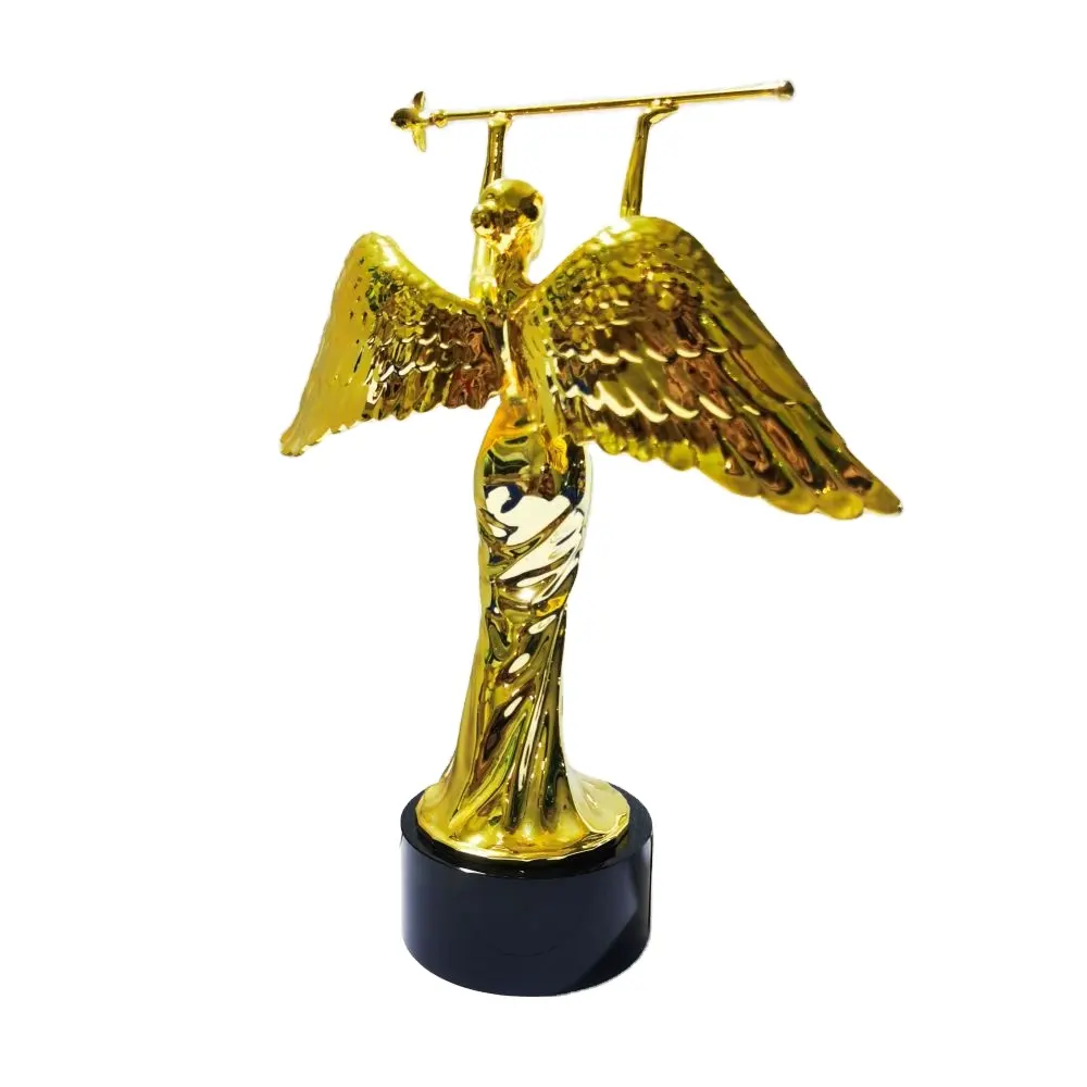 Individueller polierter Metallhandwerklicher Engel mit Flügeln Statue Figur und Skulptur Preis Souvenir Trophy Medaille für Heimdekoration