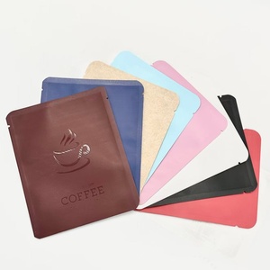 Bolsas de Café con Cierre Ziplock y Logotipo Personalizado, Fabricadas con Papel de Aluminio de Grado Alimenticio, Selladas por 3 Lados, para Empaquetado Minorista - Product Image 1