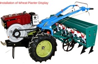 Machines agricoles africaines d'exportation Tracteur à deux roues avec motoculteur rotatif Variety Core Engine Seeders & Transplanters