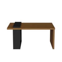 Table basse de salon de haute qualité en gros rectangulaire, grand espace de stockage, style de mode simple
