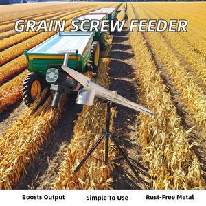 Taşınabilir hareketli burgu çiftlik besleyici hortum tahıl vidalı konveyör el matkap tahıl emme makinesi pirinç ev kullanımı yeni Motor motoru - Product Image 5