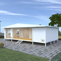 La construction rapide modifiée la plus populaire vente à chaud maison en conteneur d'exportation plate et cubique de 40 pieds de haut avec 3 chambres à coucher