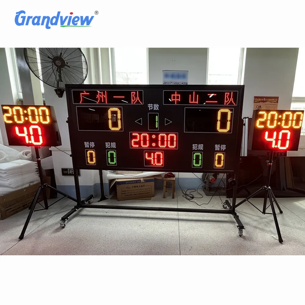 OEM ODM custom made led portable football games digital sports scoreboard