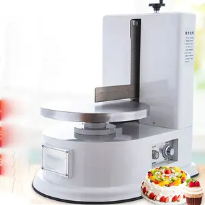 Máquina automática de enyesado de tartas de cumpleaños, máquina de decoración de repostería, recubrimiento de extensión de pasteles