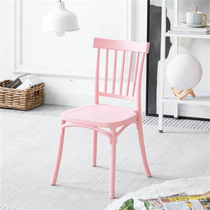 Chaise de salle à manger d'extérieur empilable en plastique moderne pour parcs, centres commerciaux, cafés et salons de thé - Durable et facile à ranger - Product Image 5