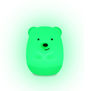 Superbe led pépinière veilleuse ours plombe silicone ours animal veilleuse lampe tactile abs PC silicone - Product Image 1