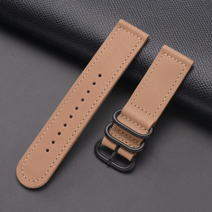 LAIHE Custom due parti alla moda <span class=keywords><strong>cinturino</strong></span> in vera <span class=keywords><strong>pelle</strong></span> per uomo 20mm 22mm 24mm - Product Image 2