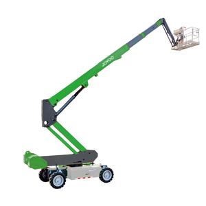 במת הרמה טלסקופית קומפקטית, בעלת הנעה עצמית, מפרקית, חשמלית/דיזל, הידראולית, עם סיבוב 360 מעלות, גובה הרמה 24 מטר. - Product Image 1