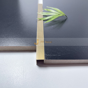 Perfil Decorativo en Forma de U de Acero Inoxidable EX064 Factory JYF, Moderno, Duradero e Impermeable, para Revestimiento de Azulejos en Paredes y Pisos de Apartamentos - Product Image 1