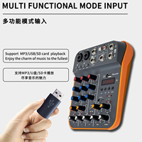 Console de mixage audio multifonctionnelle GAX-A44 Mini, 2 canaux, avec surveillance en temps réel des retournements d'oreille via USB, pour l'extérieur