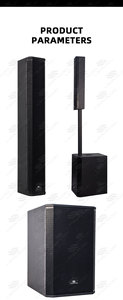 Système de sonorisation <span class=keywords><strong>colonne</strong></span> active Line Array <span class=keywords><strong>1000W</strong></span> avec DSP pour événements en direct, bars et conférences - Product Image 6