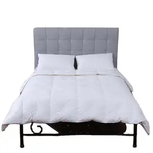 Blanc été bébé lit d'hôtel plume de canard hôtel duvet d'oie solide coton ensemble couette