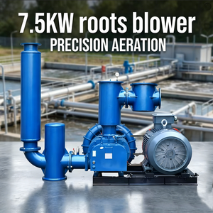 Bomba de Vacío Industrial de Alta Eficiencia de 7.5KW y 380V, Soplador Roots para Sistemas de Aireación Profesionales - Product Image 1