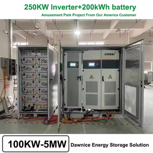 Hệ thống lưu trữ năng lượng mặt trời hoàn chỉnh lai 200kw-500kw công nghiệp bật/tắt kết nối lưới cho trang trại với loại pin LiFePO4 - Product Image 2