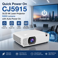 Projecteur laser 3LCD 4K CJ5915 5200 lumens avec haute luminosité et affichage UHD 4K