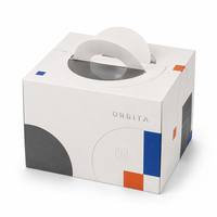 Caja de Cartón Plegable Biodegradable al por Mayor con Logotipo Personalizado para Galletas, Donuts, Pasteles y Bizcochos