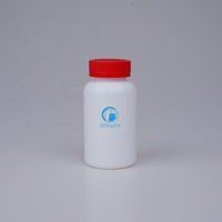 Bouteilles de capsules vides en PEHD 200 ml Contenants en plastique blanc ronds courts durables pour les produits pharmaceutiques, les compléments alimentaires et les produits de santé