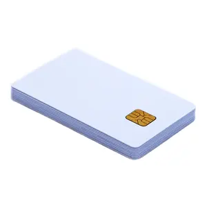 CR80 मानक CMYK मुद्रण SLE4442 चिप खाली संपर्क स्मार्ट कार्ड