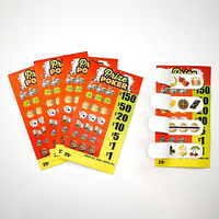 Billets de Bingo à Gratter avec Fenêtre Détachable, Cartes à Gratter Personnalisables, Billets de Loterie à Forte Valeur, à Gratter et à Déchirer
